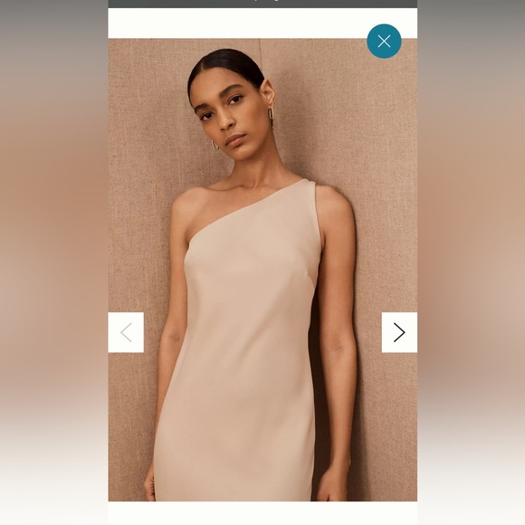 BHLDN Audrie Satin Dress Size 2 - Picture 3 of 9